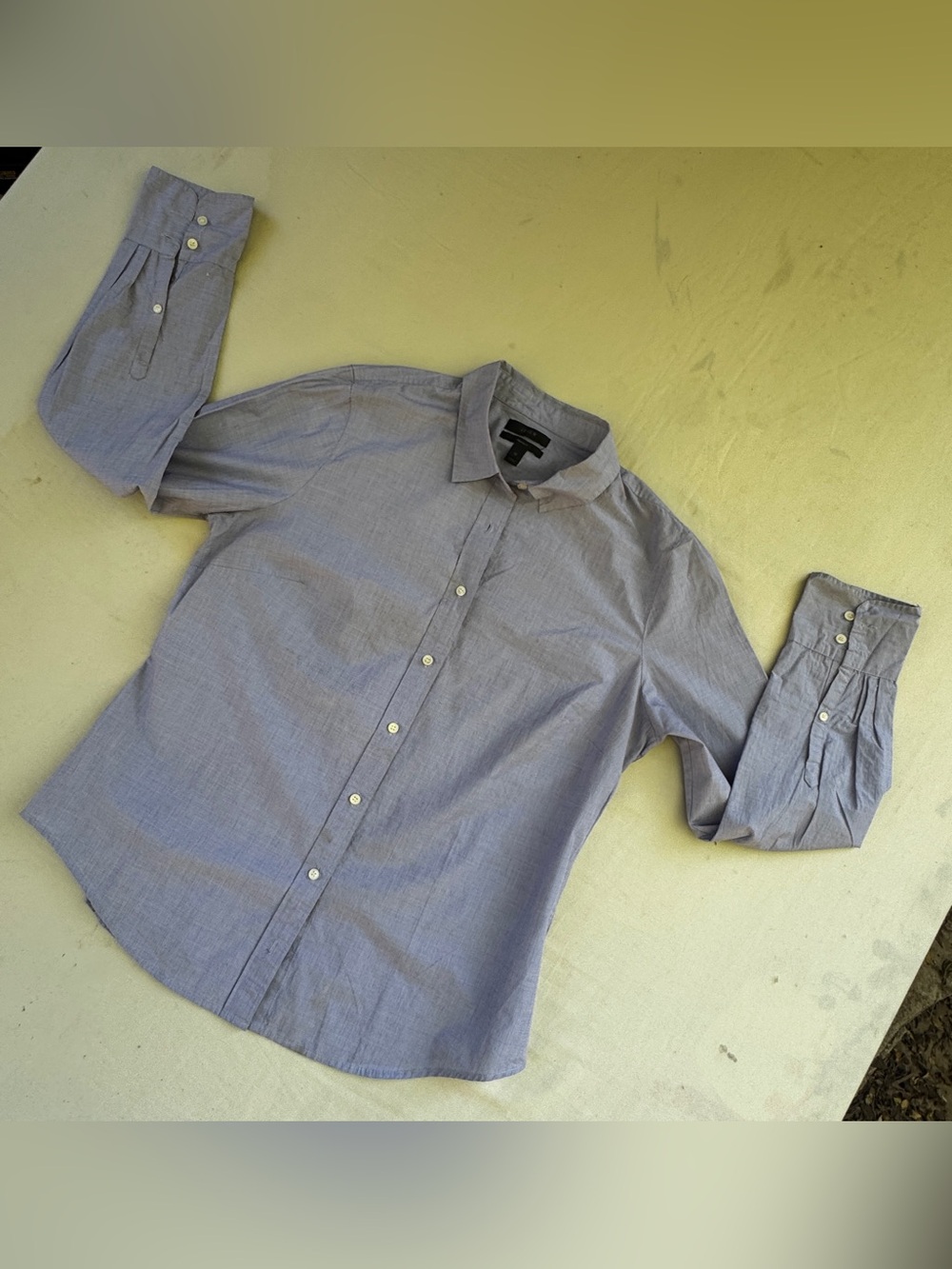 Jcrew Perfect Fit Office wear casual dress Light Blue Dress Shirt Womens size 12